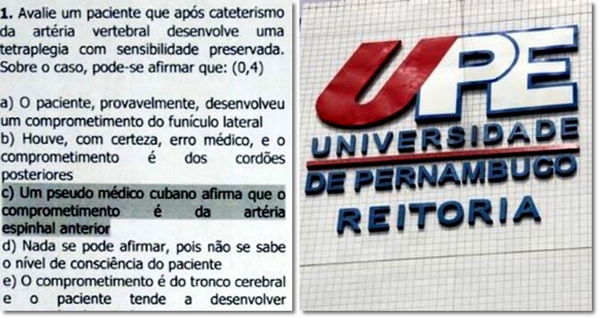 prova medicina cubano upe pernambuco