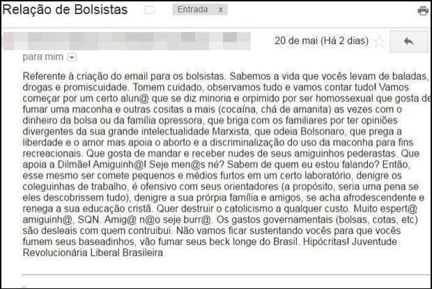 email diego homofobia ufrj