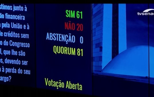 dilma impeachment senado votos