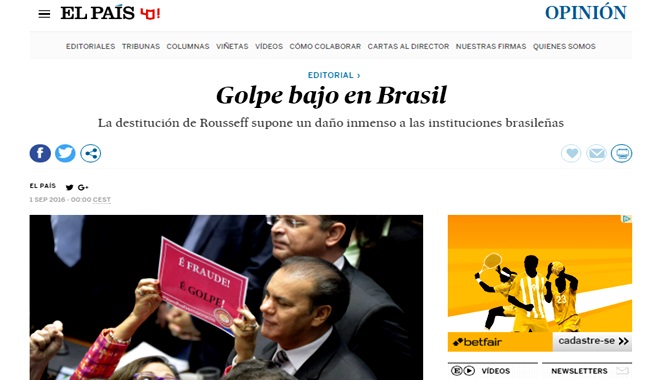 el pais condena golpe impeachment dilma