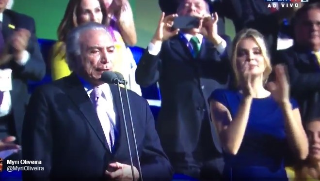 michel temer vaiado vaia paralimpíada