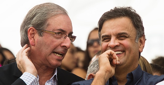 Resultado de imagem para aécio e cunha