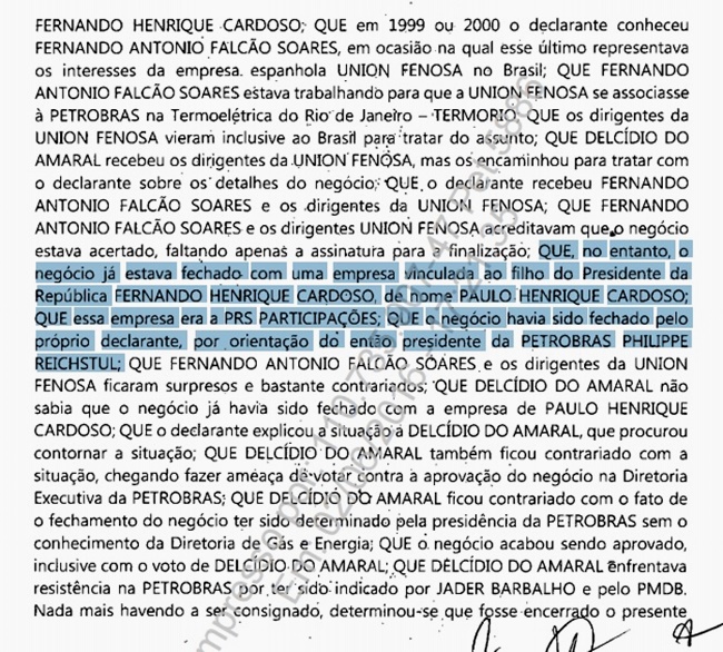 cervero filho fhc petrobras lava jato termeletrica