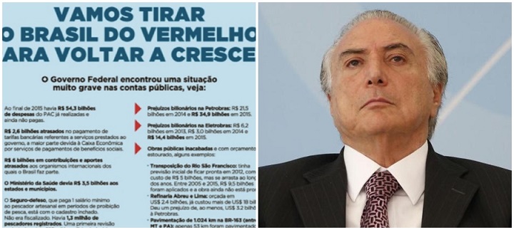 Publicidade de Michel Temer governo propaganda nazista