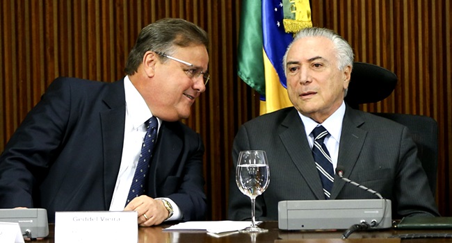 Resultado de imagem para geddel e temer