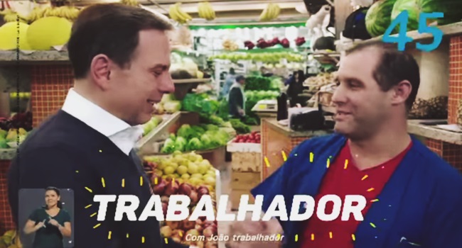 João Doria Jr campanha marketing trabalhador manipulação pobres ignorantes