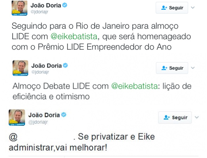 João Doria Jr Eike Batista