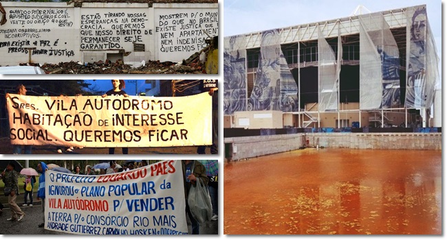 famílias removidas parque olímpico Vila Autódromo