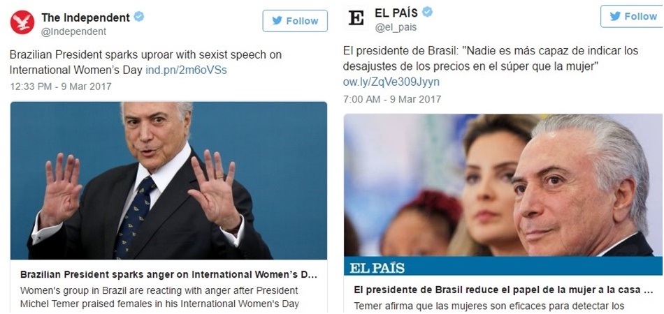 discurso de temer dia da mulher