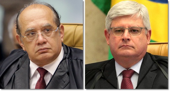 Gilmar Mendes Rodrigo Janot rota colisão 