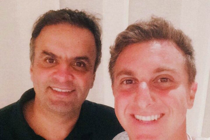 Luciano Huck fotos Aécio Neves