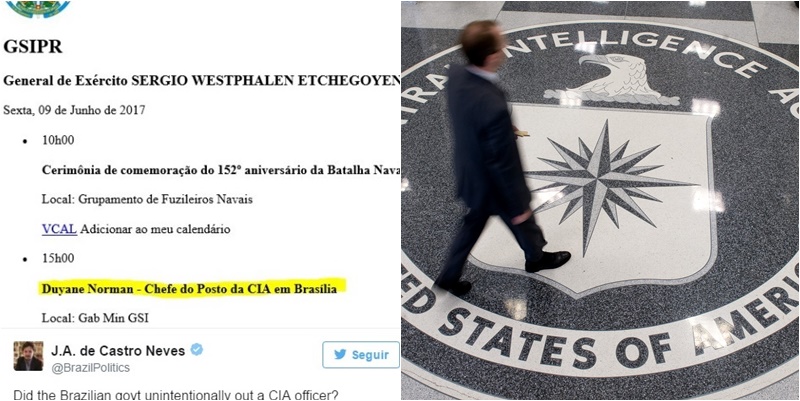 agente da cia no Brasil nome