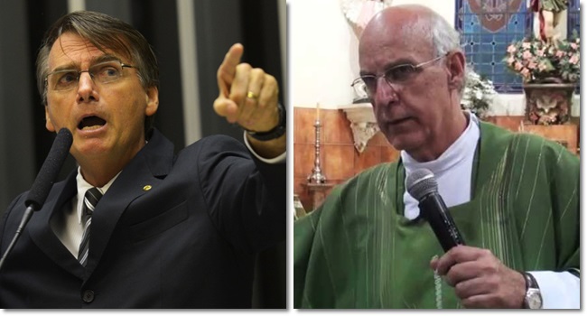 Jair Bolsonaro processa padre Julio Lancelotti machismo racismo homofobia preconceito