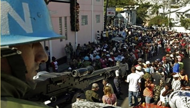 haiti adeus capangas Minustah onu tropa