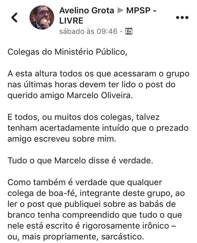 promotor são paulo texto racista babás negros fedorentos elite clube