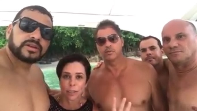 Cristiane Brasil barco vídeo iate