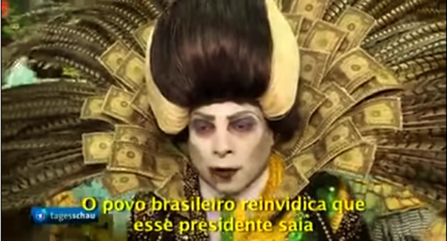 censura ao vampiro presidente tuiuti carnaval imprensa da alemanha