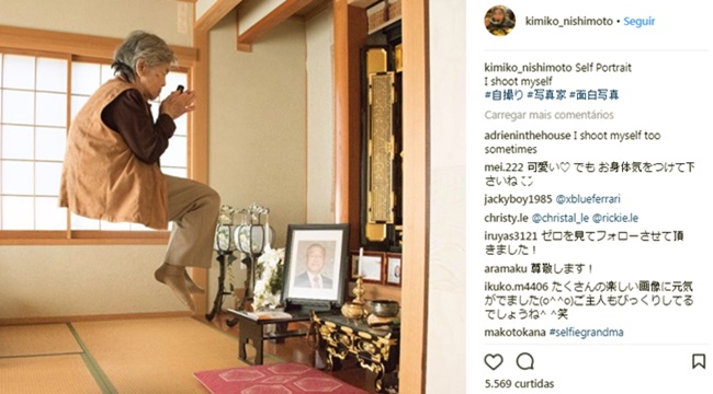 fotos inusitadas bisavó japonesa sucesso redes sociais instagram fotografia