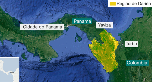 selva mais perigosa da América Latina Panamá Colômbia