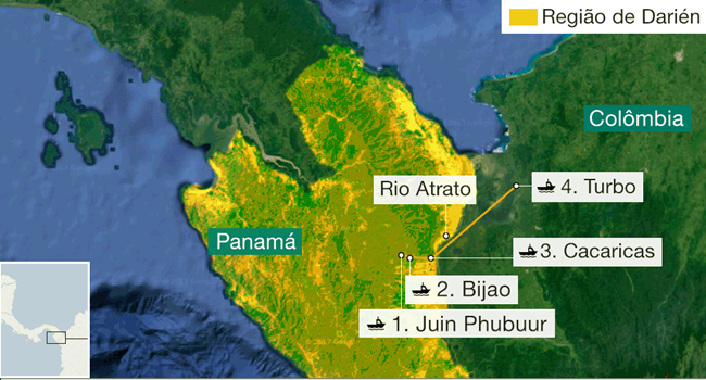 selva mais perigosa da América Latina Darien Panamá Colômbia