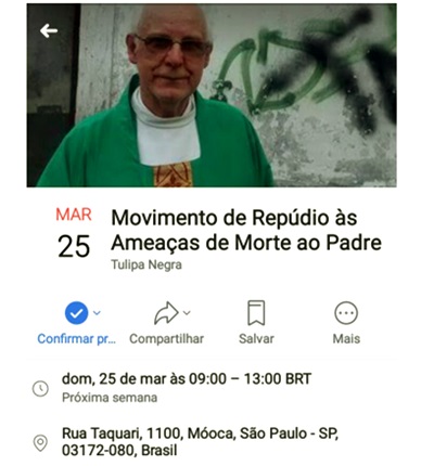 Padre Julio Lancellotti é ameaçado de morte por defender moradores de rua