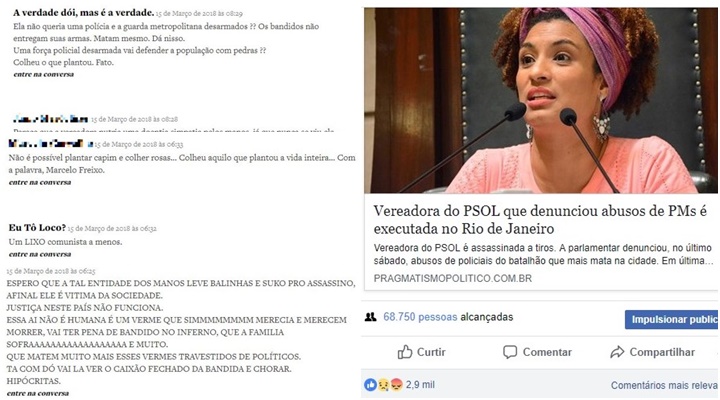 Vereadora assassinada Marielle Franco