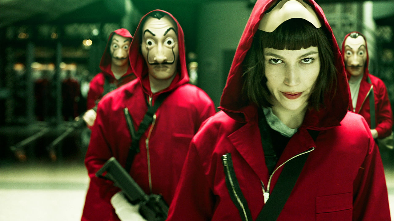 assaltantes la casa de papel