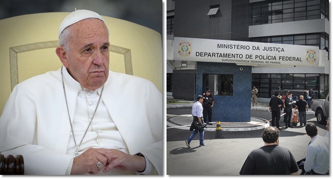 Papa Francisco for visitar Lula juíza vai proibir