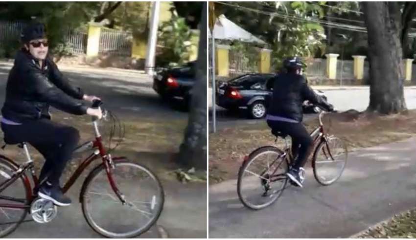 Dilma agredida passeio bicicleta