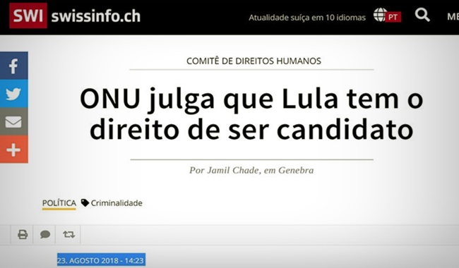 Estadão censura entrevista jurista da ONU sobre Lula