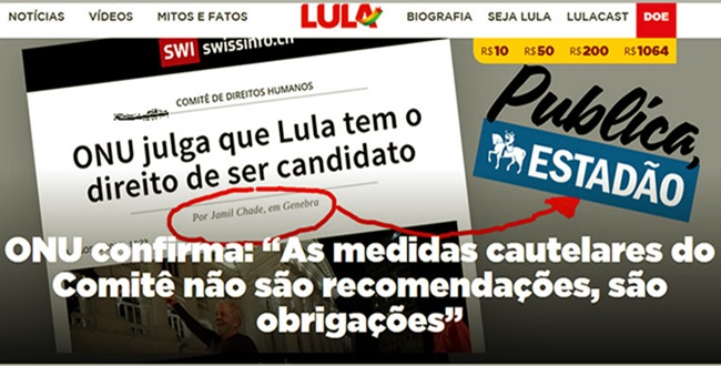 Estadão censura entrevista jurista da ONU sobre Lula