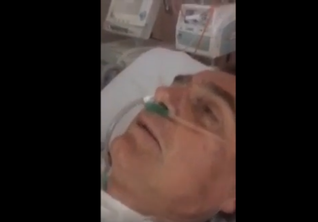 Jair Bolsonaro vídeo hospital cama da UTI