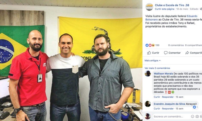 Eduardo Bolsonaro clube de tiro