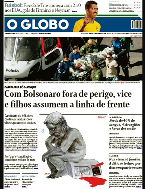 globo alckmin estratégia pró-bolsonaro eleições 2018 facada 