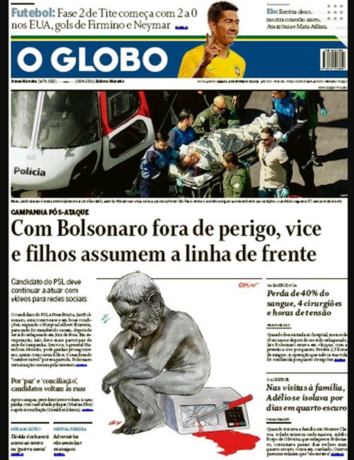 globo alckmin estratégia pró-bolsonaro eleições 2018 facada