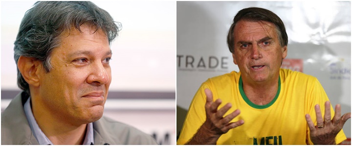 Haddad Bolsonaro Datafolha Pesquisa