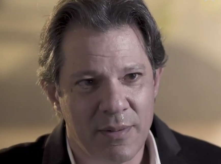 Haddad chora vídeo