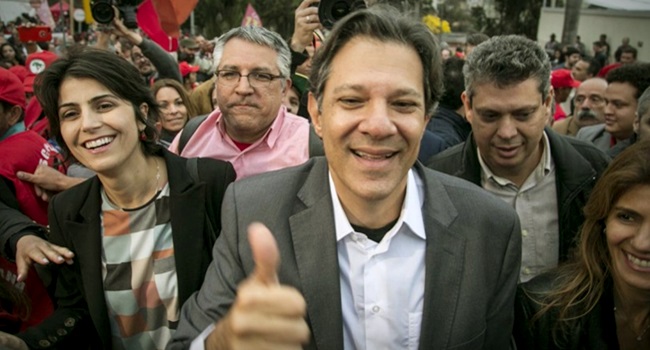 ibope crescimento de Haddad região sul brasil pt esquerda eleições 2018