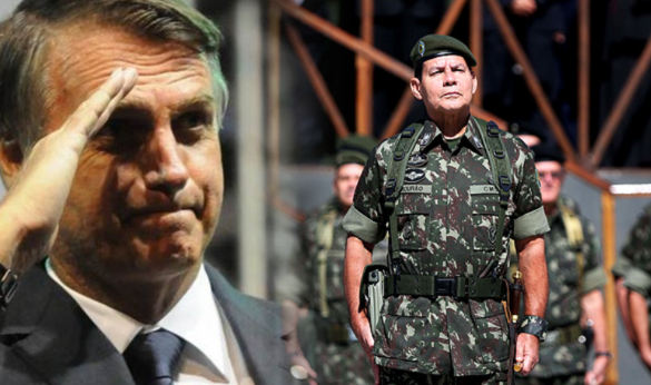 Capitão Bolsonaro e General Mourão