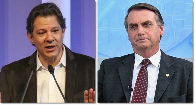 bolsonaro perde pontos pesquisa btg eleições 2018 haddad