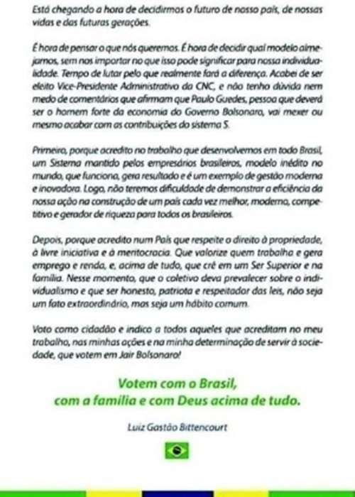 empresas Ministério Público coação pró-Bolsonaro exploração trabalhador eleições