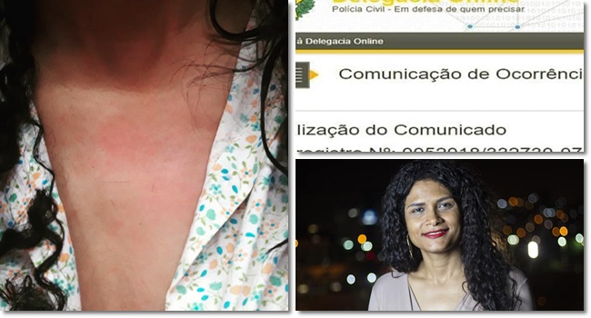 trans atingida violenta cotovelada cinelândia ódio preconceito