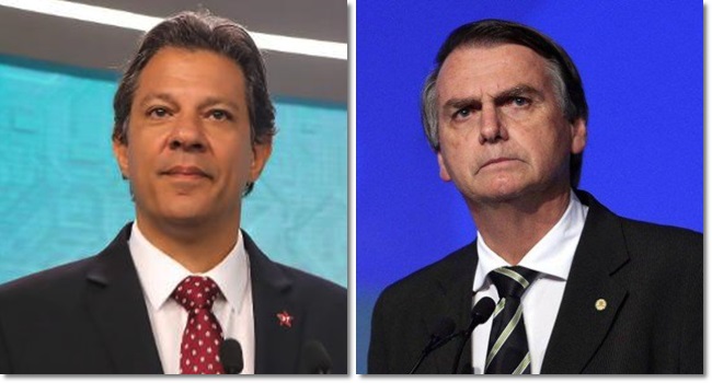 haddad e bolsonaro alvos debate record eleições 2018