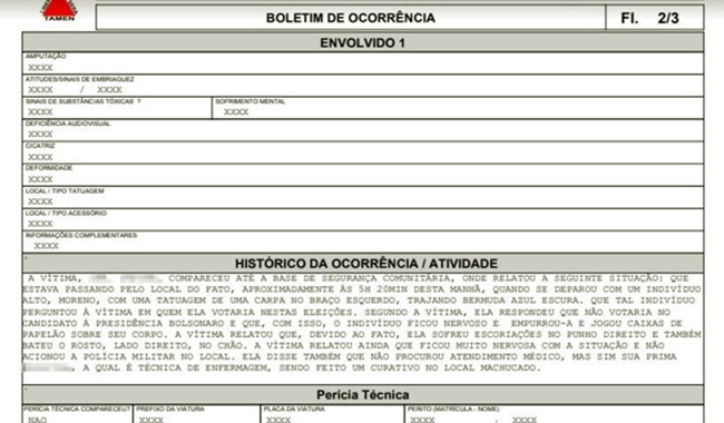 Homem agride mulher não votará em Bolsonaro belo horizonte 