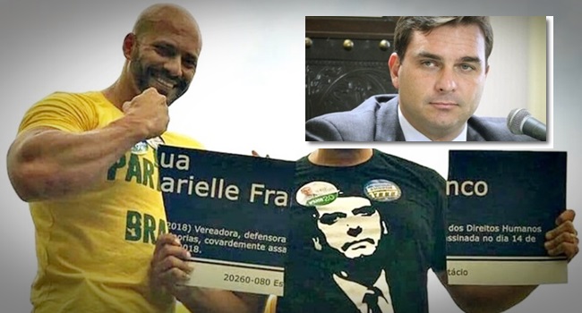 justificativa de Flávio Bolsonaro quebra da placa de Marielle