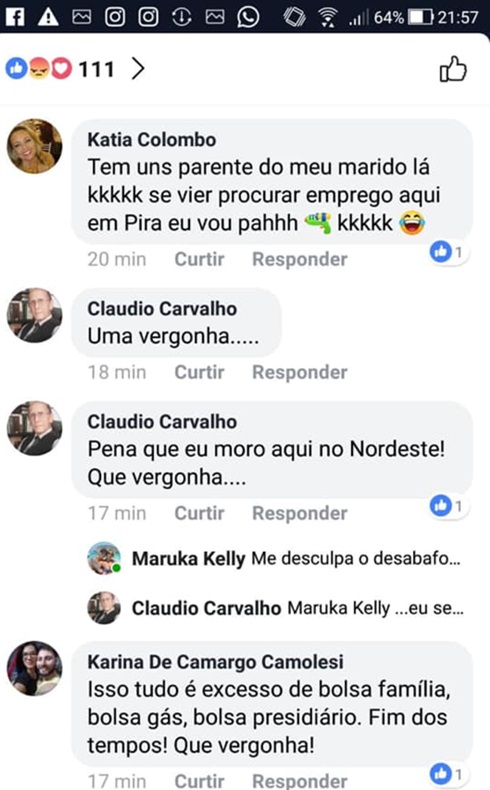 Nordestinos atacados votarem em Fernando Haddad xenofobia