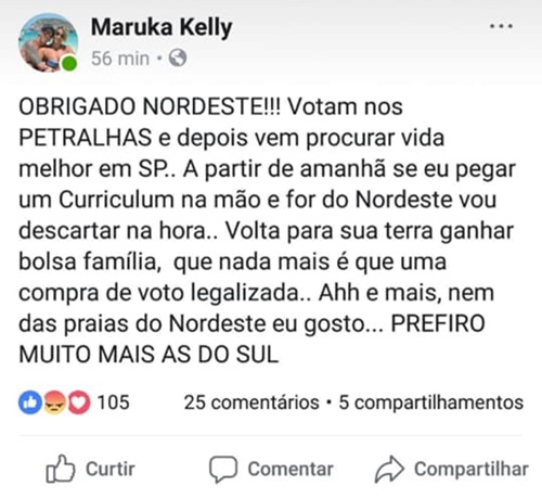 Nordestinos atacados votarem em Fernando Haddad xenofobia