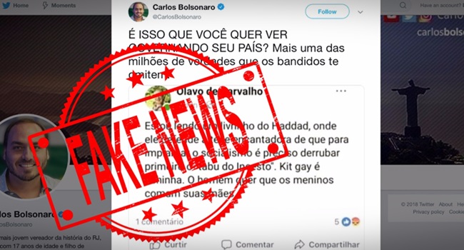 notícia falsa acusa Haddad pedofilia e incesto bolsonaro eleições