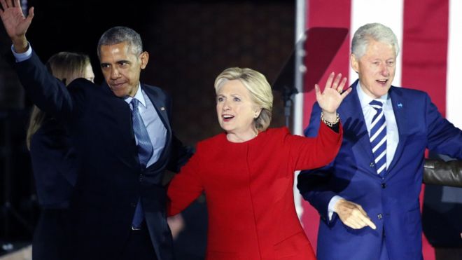 Obama Clinton artefatos explosivos