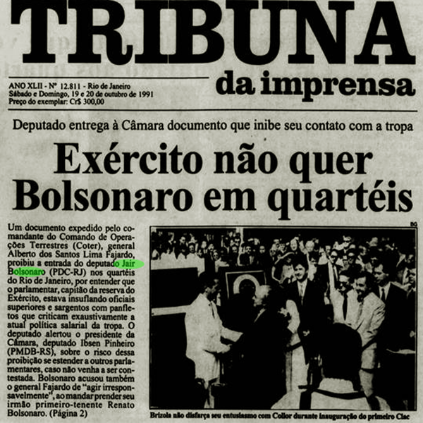 Reputação coronel Bolsonaro no exército era assustadora eleições